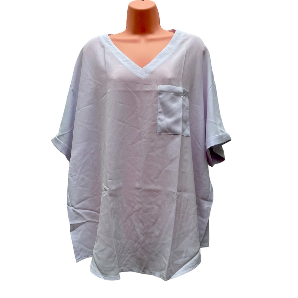 NWT Funlingo women’s top summer v-neck loose casual Tunics size 2XL